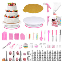 Load image into Gallery viewer, Uarter Cake Decorating Supplies Kit, 290pcs Cake Decorating Supplies for Beginners and Cake Lovers, Cake Decorating Kit with Stainless Steel Piping Tips, Scraper, Spatula, Puff Nozzles