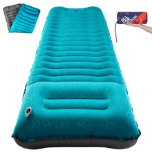 Load image into Gallery viewer, Sleeping Pad, 77*26*5 Inch Extra Thick Durable Camping Inflatable Mat, Camping Pad with Air Pillow for Backpacking Hiking Traveling