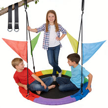 Load image into Gallery viewer, Uarter 40" Saucer Swing Set, 600D Oxford Cloth Swing Set Accessory, Outdoor Swing for Backyard or Playground