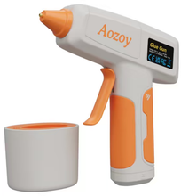Load image into Gallery viewer, Uarter Hot Glue Gun Cordless Full Size 2600mAh USB Rechargeable LED Digital Hot Melt Glue Tool with Stand
