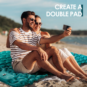 Sleeping Pad 79'' x 27'' Self -Inflatable Camping Mats Sleeping Foldable Camping Mattress for Backpacking, Hiking, Traveling with Carry Bag