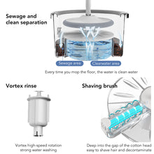 Load image into Gallery viewer, Uarter Self-Spin Mop and Bucket Set - Effortless Cleaning with No Hand-Washing Required, Innovative Separation Design, Superior Microfiber Mop Head, Ideal for Home and Office Use
