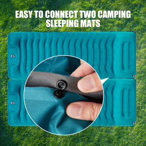 Sleeping Pad, 77*26*5 Inch Extra Thick Durable Camping Inflatable Mat, Camping Pad with Air Pillow for Backpacking Hiking Traveling