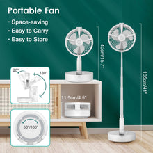 Load image into Gallery viewer, Uarter Rechargeable Fan Portable Foldable Fan with Misting Feature , 7200mA Battery Capacity , Misting Fan Suited for a Refreshing and Cooling Experience Perfect for Home, Office, and Outdoor
