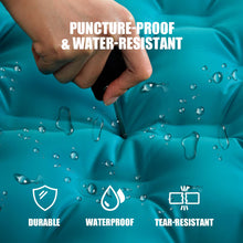 Load image into Gallery viewer, Double Self-Inflating Sleeping Pad:75 *51*5 Inch Camping Mattress Pad with Pillow &amp; Foot Pump Portable Sleeping Mat Lightweight Camping Pad for Tent Backpacking Hiking Outdoor Traveling