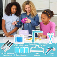 Load image into Gallery viewer, Uarter Cake Decorating Kit Supplies 512 Pcs with Cake Turntable Icing Tips Piping Bags Spatulas Decoration Pen, Flower Nails