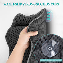 Load image into Gallery viewer, Uarter Bath Pillow Ultra-Soft 4D Support Bathtub Pillow 17&quot;*17&quot; Large Fast Drying Spa Headrest Bath Pillows for Tub with 6 Powerful Suction Cups, Gray