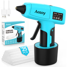 Load image into Gallery viewer, Uarter Hot Glue Gun Full Size Glue Gun with 25 Glue Sticks for Craft Fast Heating Anti-Drip Glue Gun DIY