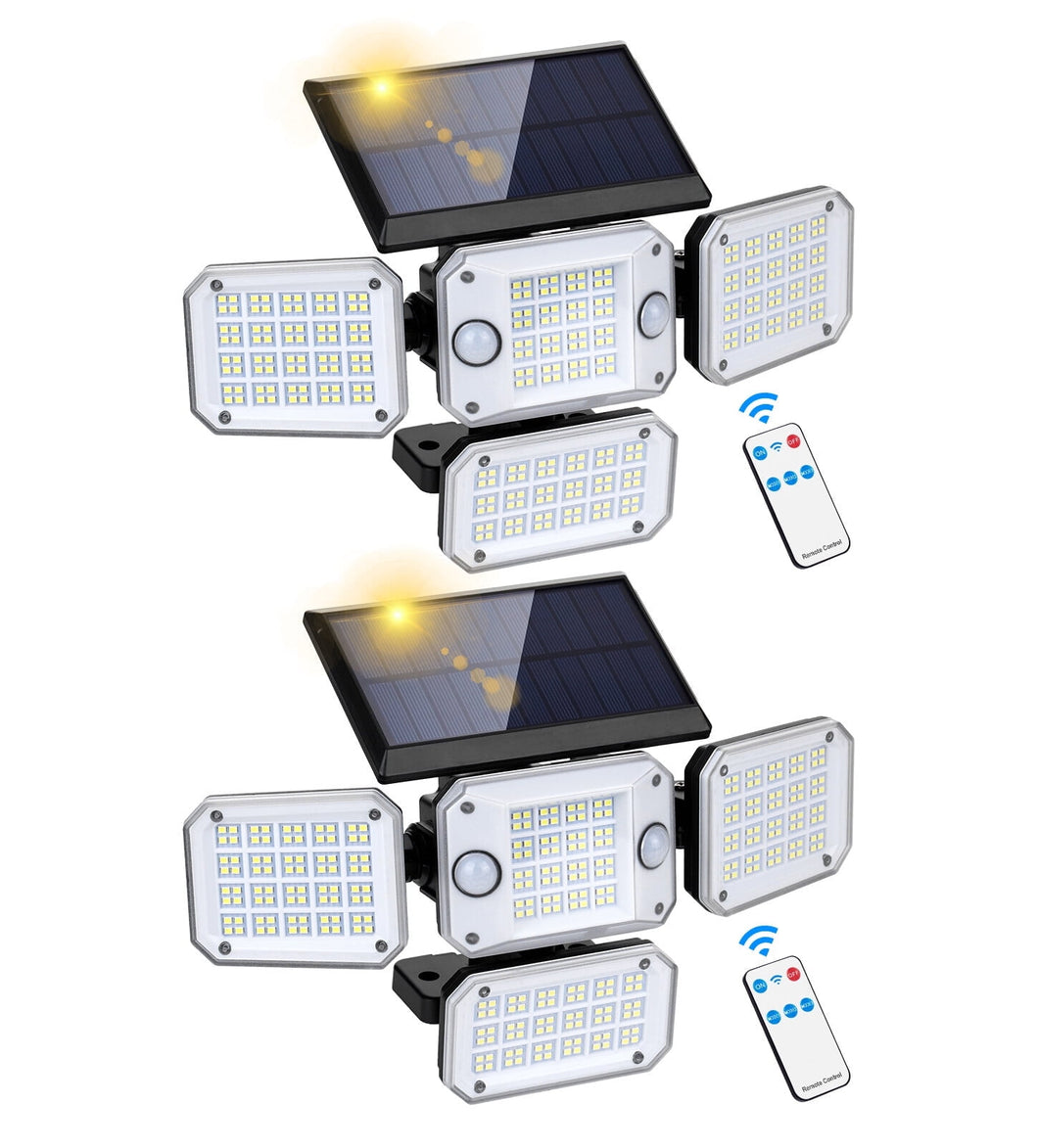 Uarter Solar Lights Outdoor 3500LM Motion Sensor Outdoor Light 330¡ã Wide Angle Flood Light - 2 Packs