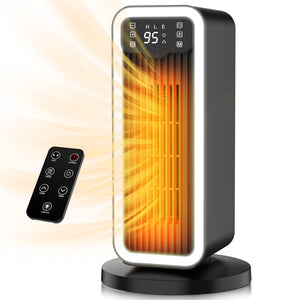Uarter Heaters for Inside, 1500W Electric Winter Heaters, Indoor Use Warm Heating Fan with Remote, Heater with 12H Timer, PTC Ceramic Fast Safety Energy Efficient Heaters