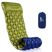 Load image into Gallery viewer, Uarter Outdoor Camping Mats for Sleeping Bags Inflating Camping Mat with Built-in Pillow &amp; Pump Sleeping Pad Camping Mat Camping Mattress for Backpacking, Hiking, Traveling
