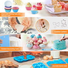 Load image into Gallery viewer, 236 Pcs Cake Decorating Kit: Piping Bags &amp; Tips Set with 42 Icing Tips/4 Russian Tips/Frosting Bags/Chocolate Bomb Mold - Cupcake Accessories Supplies Kit with Storage Tool box for Cookie Fondant