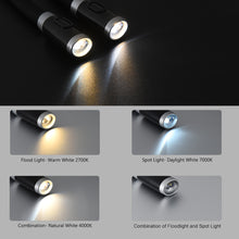Load image into Gallery viewer, Uarter Rechargeable LED Book Light ,USB Cable Neck Hug Light with 3 Amber Colors ,for Reading in Bed Hand-Free Super Flexible and Comfortable Wear