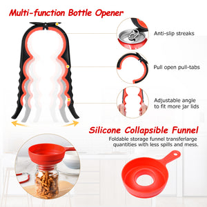Canning Kit for Beginners, 7 Piece Function Accessory Set Ball Canning Kit Tools, Canning Supplies Canning Kit with Canning Funnel, Jar Lifter, Wrench